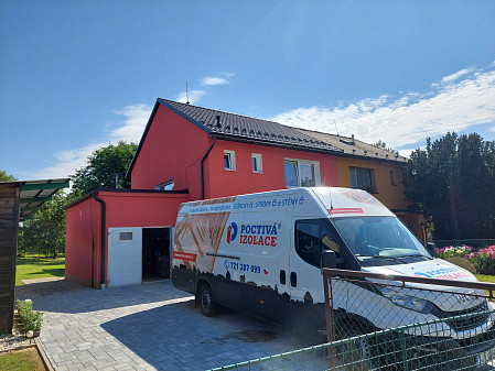 Izolace stropu stávajícího rodinného domu na Svitavsku